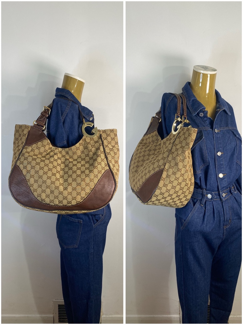 ✨️GUCCI GG Canvas Charlotte Hobo Bag